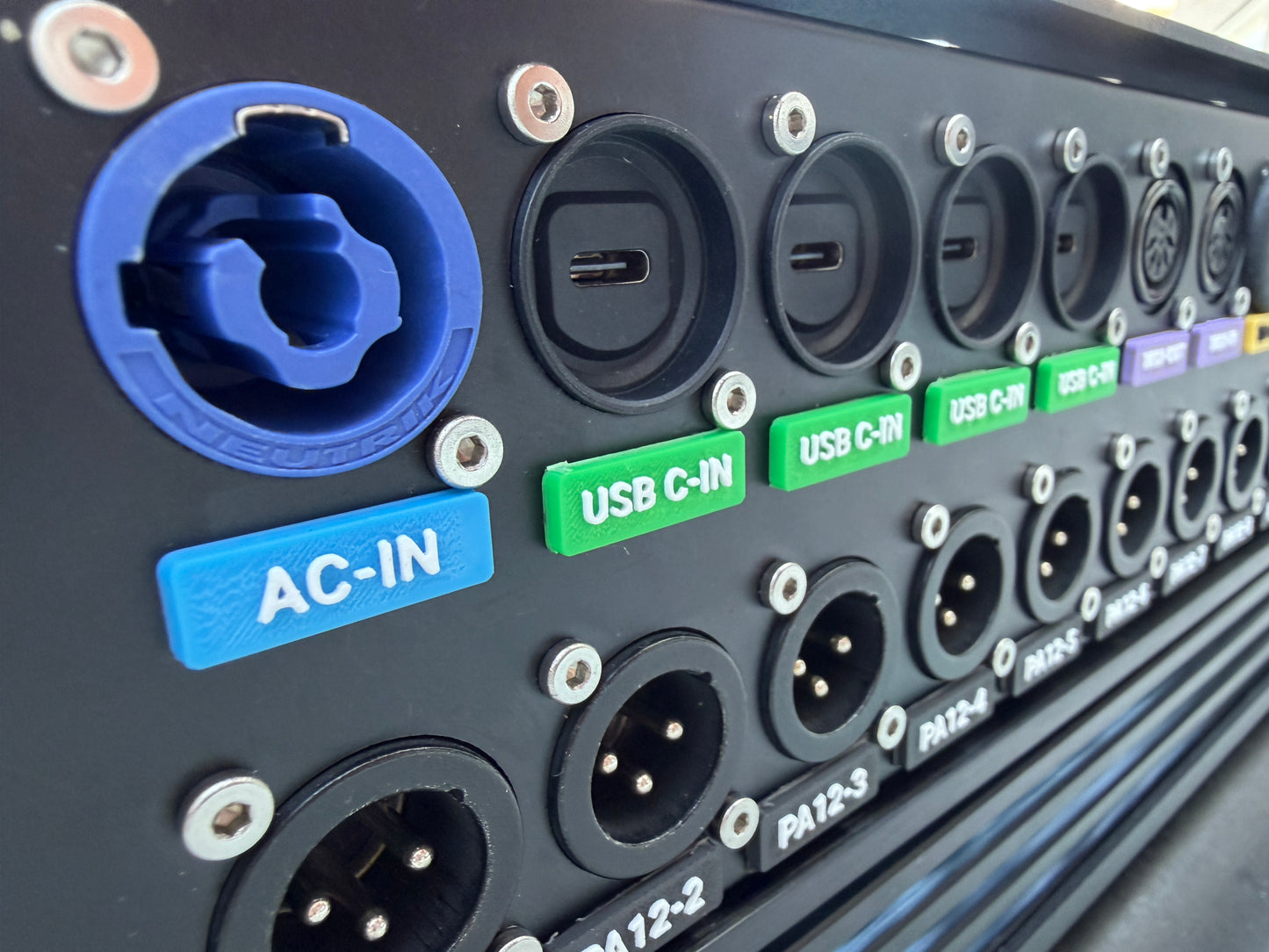Rack Panel Color Labels